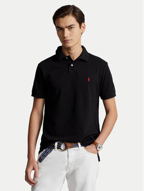 Polo Ralph Lauren Polo Ralph Lauren Поло Core Replen 710782592 Чорний Custom Slim Fit
