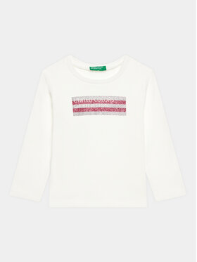 United Colors Of Benetton United Colors Of Benetton Majica 3I9WG10A3 Bijela Regular Fit
