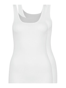 Huber Huber Komplet 2 t-shirtów 16441 Biały Slim Fit
