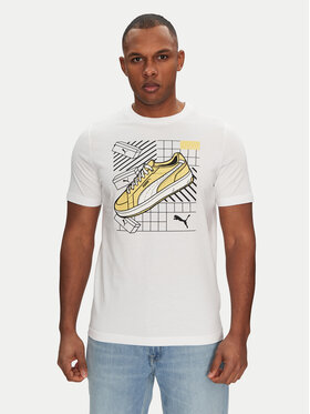 Puma Puma T-Shirt Sneaker 684830 Biały Regular Fit