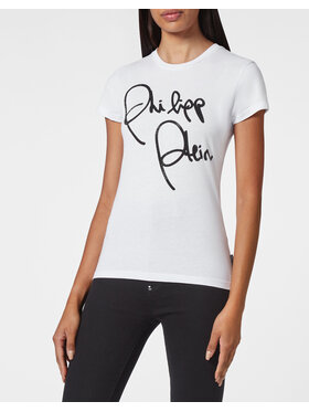 PHILIPP PLEIN PHILIPP PLEIN T-Shirt 4867 Biały Regular Fit