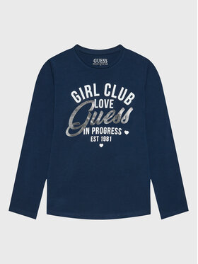 Guess Guess Blūze J3RI27 K6YW1 Zils Regular Fit