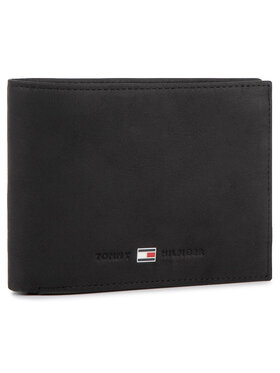 Tommy Hilfiger Tommy Hilfiger Große Herren Geldbörse Johnson Cc Flap And Coin Pocket AM0AM00660/82566 Schwarz