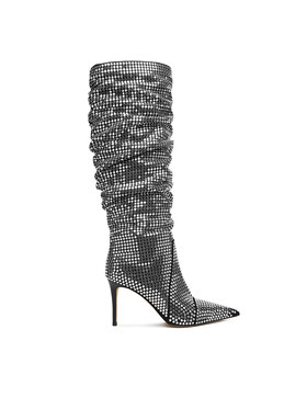MICHAEL Michael Kors MICHAEL Michael Kors Чоботи Dawn Heeled Boot 40F5DWHB7S Срібний