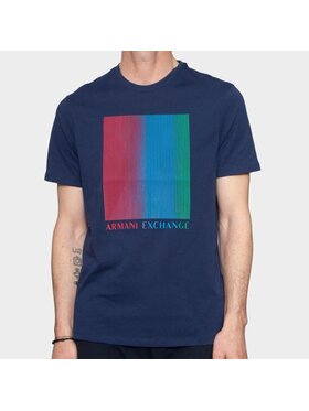 Armani Exchange Armani Exchange T-Shirt 3DZTKB ZJH4Z 15DJ Tmavomodrá Slim Fit