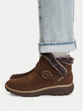 Skechers Skechers Polokozačky Easy Going - Gentle Winter 168185 Hnědá