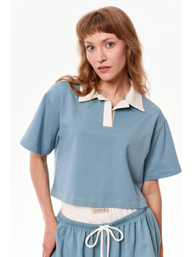 MANDRAGORA MANDRAGORA Bluzka Goia Zielony Cropp Fit