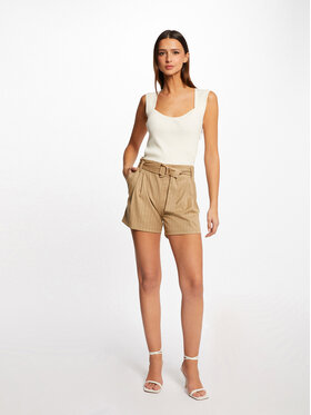 Morgan Morgan Bluzka 231-MISTE Écru Slim Fit