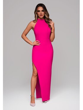 Ombre Ombre Sukienka wieczorowa LA-OM-DLR101 Różowy Regular Fit