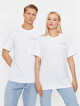 Converse Converse Marškinėliai Gf Retro Chuck Graphic Tee 2 10025913-A01 Balta Regular Fit