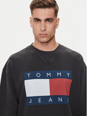 Tommy Jeans Tommy Jeans Μπλούζα Big Flag DM0DM19222 Μαύρο Relaxed Fit