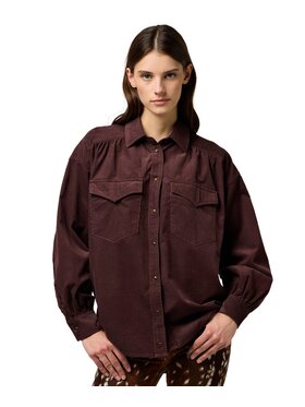 Wrangler Wrangler Koszula 112370790 Brązowy Relaxed Fit