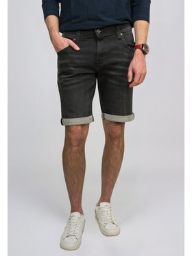 Mustang Mustang Szorty jeansowe Style Chicago Czarny Slim Fit