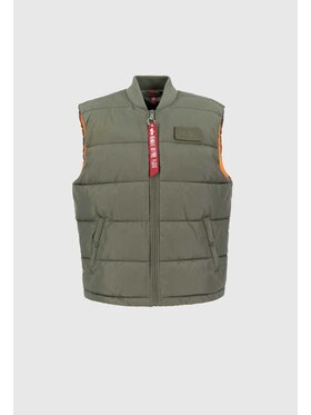 Alpha Industries Alpha Industries Kamizelka 118109 Zielony Regular Fit