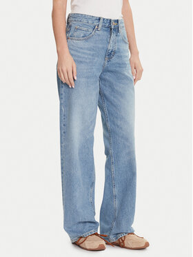 Lee Lee Jeansy Rider 112365089 Modrá Wide Leg