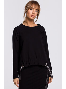Made of Emotion Made of Emotion Bluza M492 Czarny Ahletic Fit