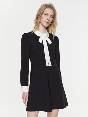 Red Valentino Red Valentino Vsakodnevna obleka 2R3VAHC55MJ Črna Regular Fit