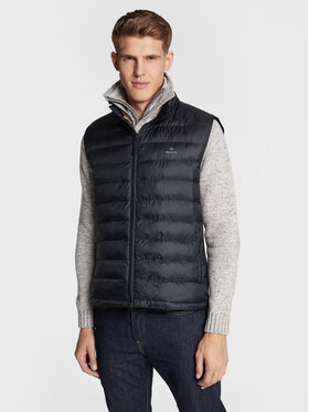 Gant Gant Weste Mixed 7006281 Schwarz Regular Fit