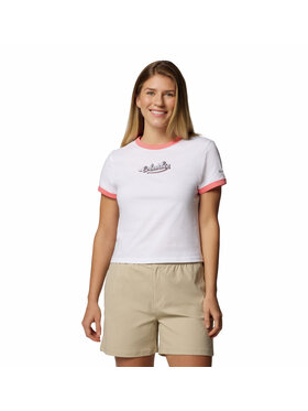 Columbia Columbia T-Shirt 212000 Biały Regular Fit