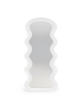 MIAhome MIAhome Lustro w nieregularnej ramie 177x75 cm Biały