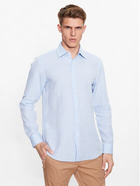 BOSS Boss Cămașă 50490234 Albastru celest Slim Fit