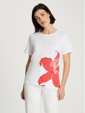 Cross Jeans Cross Jeans T-Shirt 56179-008 Biały Regular Fit