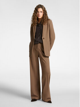 Elena Mirò Elena Mirò Pantaloni di tessuto P151P000341N052 Marrone Over Fit