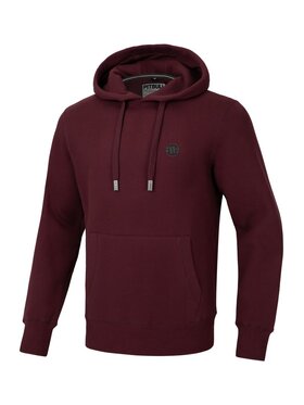 PITBULL PITBULL Bluza Bluza męska z kapturem Small Logo XL Bordowy Regular Fit