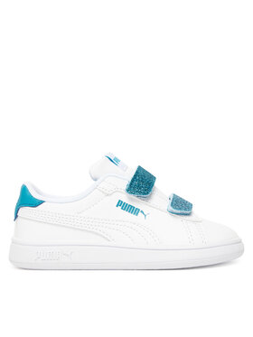 Puma Puma Sportcipők Smash 3.0 L Glitter Velcro V Inf 395610 08 Fehér