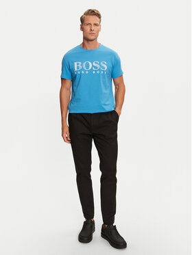 Boss T-shirt RN 50407774 Plava Relaxed Fit