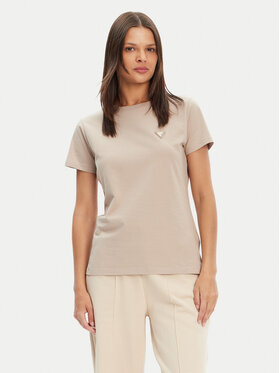 Guess Guess Tričko V4YI09 J1314 Béžová Regular Fit