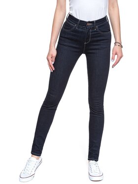 Wrangler Wrangler Jeansy HIGH RISE SKINNY Czarny Skinny Fit