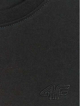 4F 4F T-Shirt BASIC+ Czarny Regular Fit