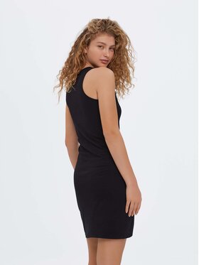 Americanos Americanos Sukienka codzienna Caracas Mini Czarny Skinny Fit