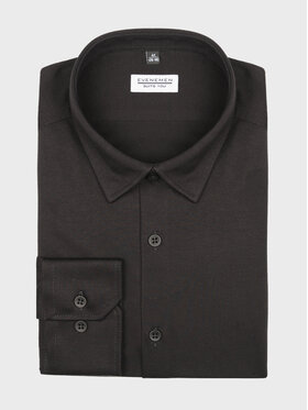 Evenemen Evenemen Koszula dzianinowa STICKAT Czarny Slim Fit