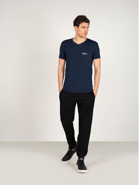 Iceberg Iceberg T-Shirt ICE1UTS02 Granatowy Slim Fit