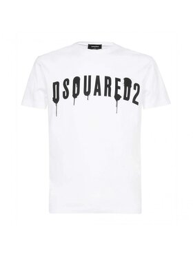 Dsquared2 Dsquared2 Tričko S74GD0962 Biela Slim Fit