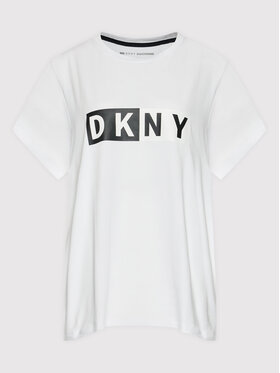 DKNY Sport DKNY Sport T-Shirt DPPT5894 Biały Regular Fit