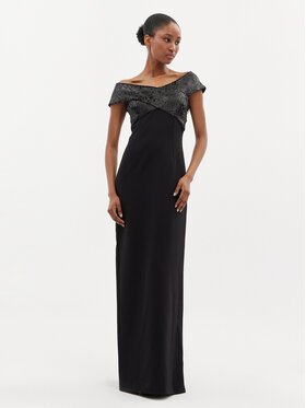 Just Cavalli Just Cavalli Õhtune kleit 76PAO904 Must Regular Fit