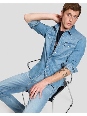 Lee Lee Koszula REGULAR WESTERN SHIRT Niebieski Regular Fit