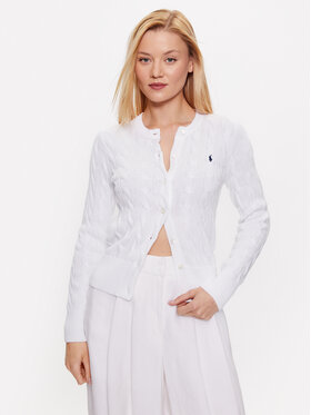 Polo Ralph Lauren Polo Ralph Lauren Kardiganas 211891643001 Balta Regular Fit