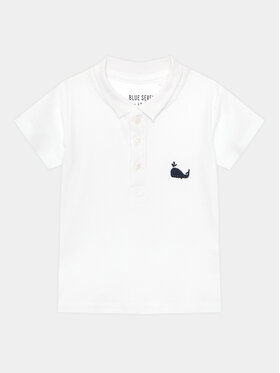 Blue Seven Blue Seven Tricou polo 935024 X Alb Regular Fit