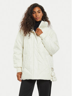 Guess Guess Winterjacke V4BL01 WGLW2 Écru Regular Fit
