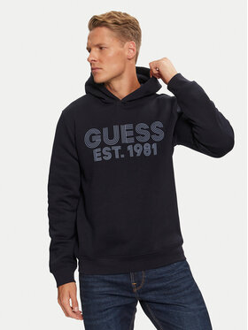 Guess Guess Bluza M4YQ36 K9Z21 Granatowy Regular Fit