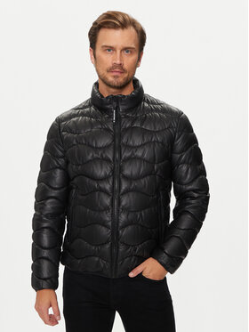 Milestone Milestone Μπουφάν δερμάτινο Roger 431040 60500 Μαύρο Regular Fit