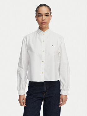 Tommy Hilfiger Tommy Hilfiger Košeľa Oxford WW0WW48914 Biela Boxy Fit