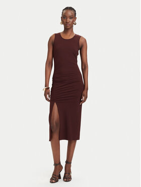 Patrizia Pepe Patrizia Pepe Vsakodnevna obleka 2A3081/JZ26-B887 Rjava Slim Fit