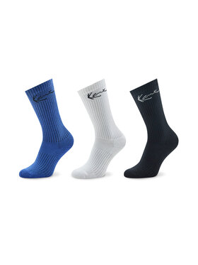 Karl Kani Karl Kani Set 3 parov unisex visokih nogavic Signature 3-Pack Sock 3003956 Pisana