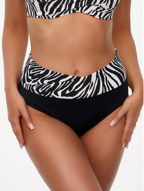 Bella Misteria Bella Misteria Dół od bikini Zmysłowa Zebra Czarny