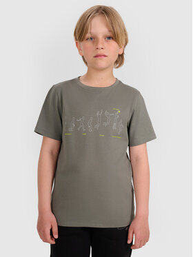 4F 4F T-Shirt URBAN COMMUTER Szary ciemny Regular Fit